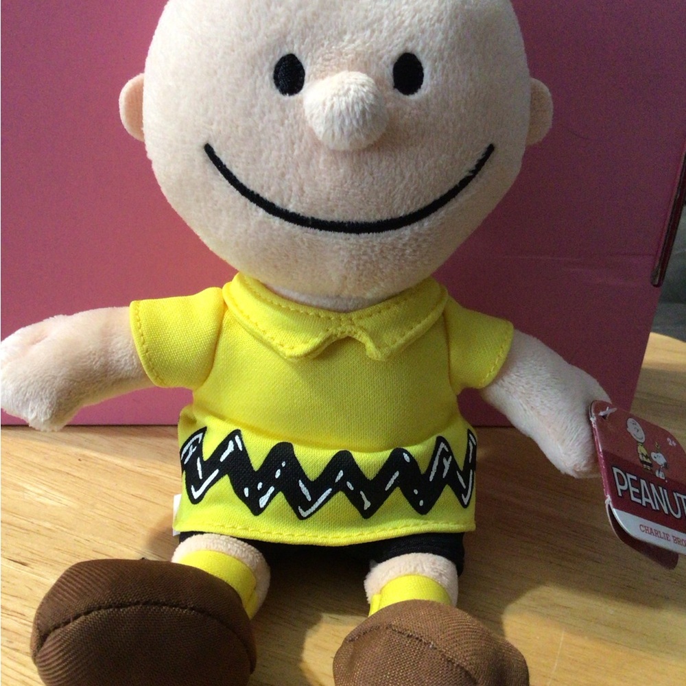 Peanuts Charlie Brown Plush with Yellow Shirt
